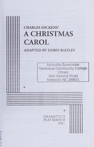 Cover for A Christmas Carol in Prose; Being a Ghost Story of Christmas